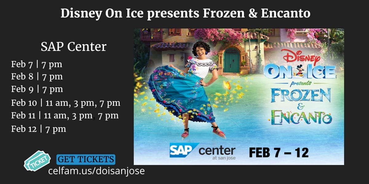 Disney On Ice presents Frozen & Encanto in San Jose, February 7 - 12, 2024.