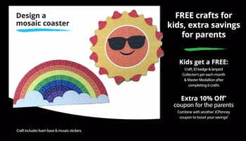 JC Penney Kids Zone Free Kids Craft May
