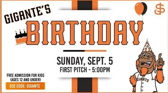 San Jose Giants vs. Visalia Rawhide: Gigante’s Birthday, Kids Get In Free