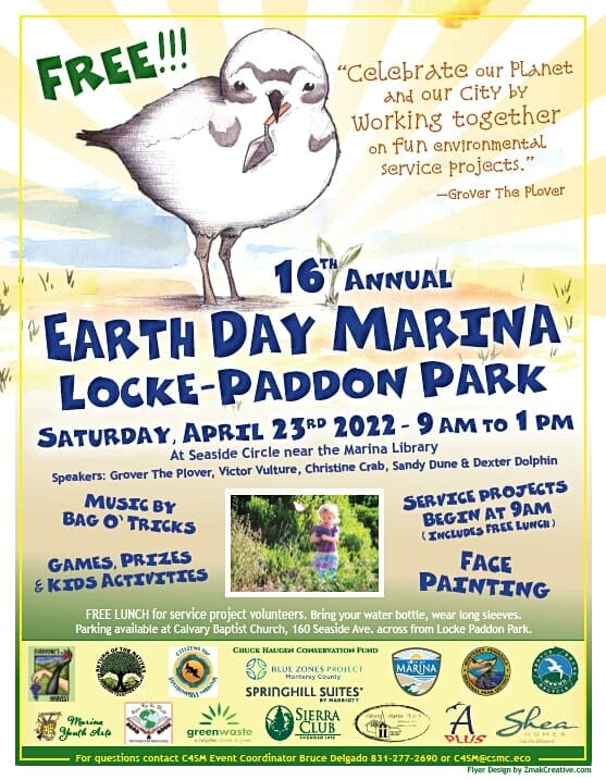 Earth Day Marina! Locke Paddon Park