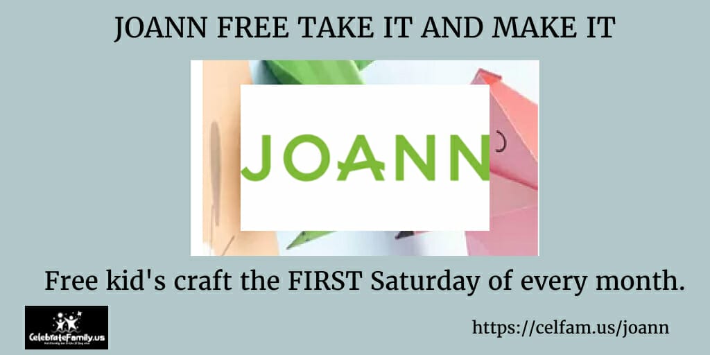 Free Kids Crafts at Joann November