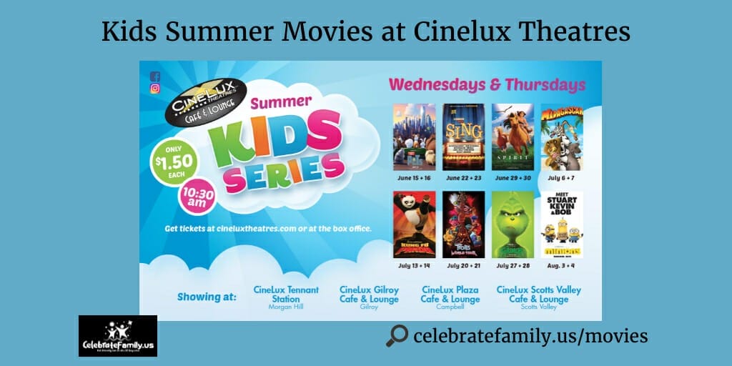 $1.50 CineLux Summer Kids Movies 2022