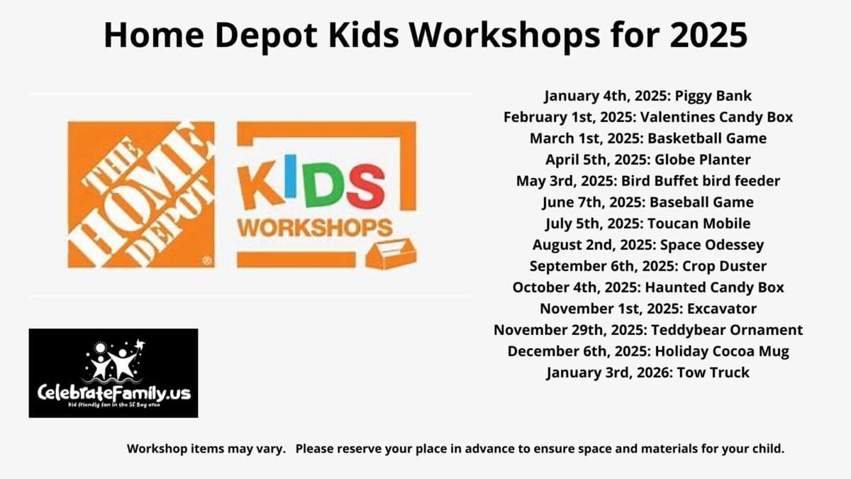 Home Depot Free Kids Workshops - Home Depot Kids Workshop Dates 1200x675