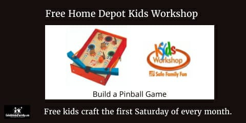 Free Home Depot Kids Workshop | Build A Pinball Game