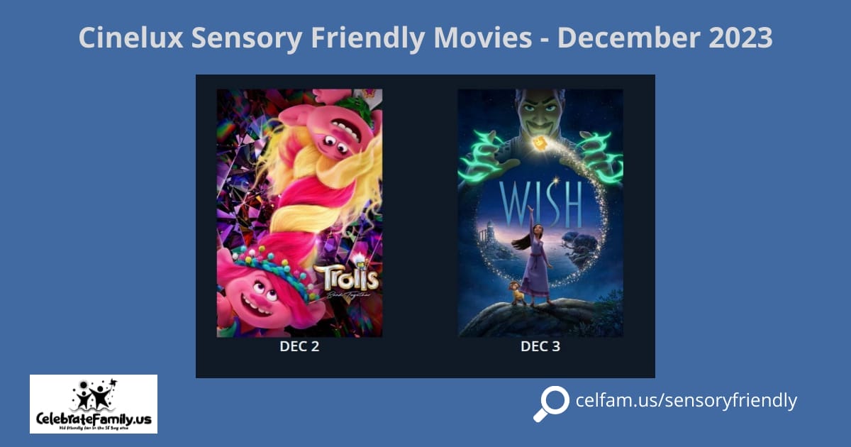 Cinelux Sensory Friendly Movies - December 2023