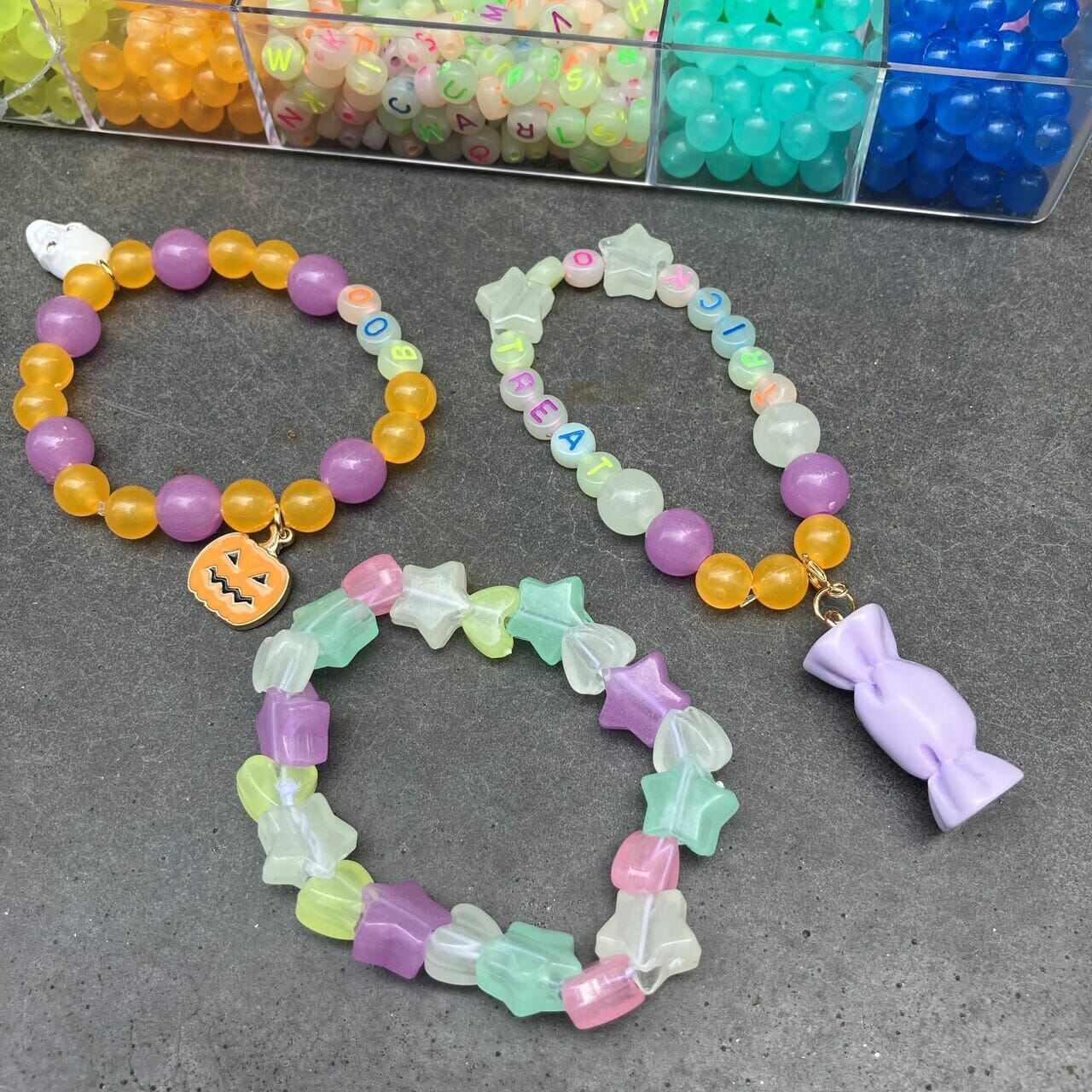 Today at Michaels Kids Club:  Glow Bracelets Stack