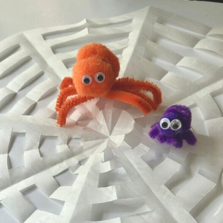 Today at Michaels Kids Club: Itsy Bitsy Spiders and the Big Bad Web