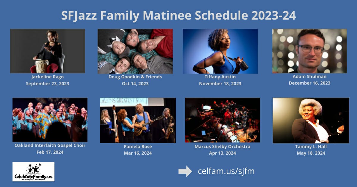 SFJazz Family Matinee Schedule 2023-24