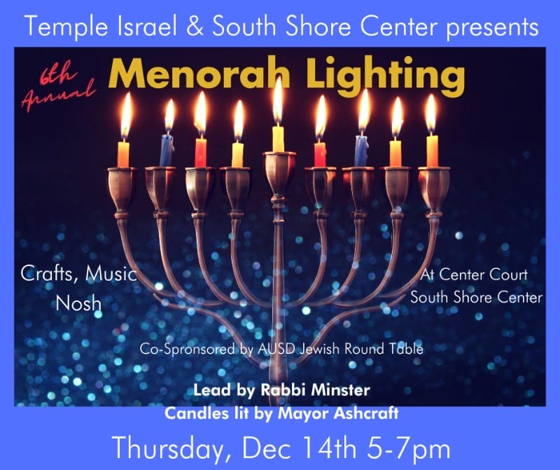 Menorah Lighting | South Shore Center