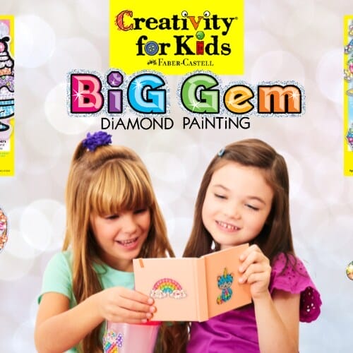 Today at Michaels Kids Club: Shimmer & Shine with Big Gem Diamond Painting