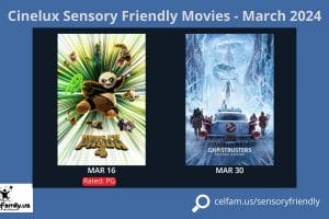 Cinelux Sensory Friendly Movies - March 2024