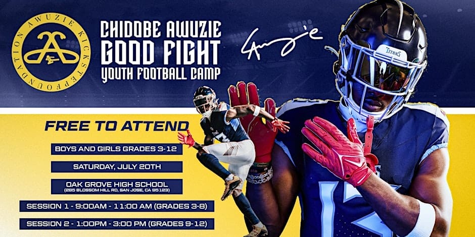 Chidobe Awuzie Good Fight Free Youth Football Camp