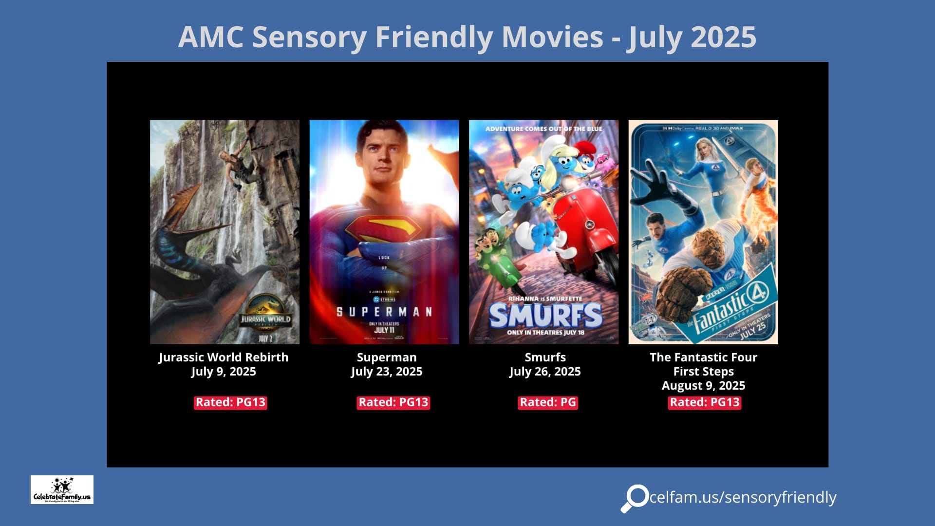July AMC Sensory Friendly Movies